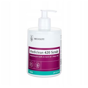 Mydło w płynie antybakteryjne z pompką 500ml MediClean Scrub